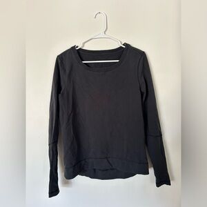 Lululemon Black Long Sleeve Crewneck Sweater